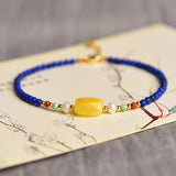 Lapis Lazuli Stone Bead Bracelets for Women Girls