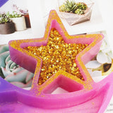 Crescent Moon Tray Resin Mold Star Crystal Display Jewelry Plate Craft Tools