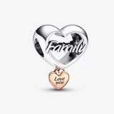 Heart Charm 925 Sterling Silver Beads Bracelet DIY Jewelry