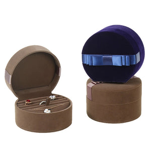 Flannel Ring Box Jewelry Organizer Box Necklace Earring Rings Storage Case