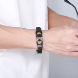 Classic Cuban Chain Men Bracelet Titanium Steel 11mm Width