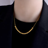 Metal Ball Pendant Stainless Steel Necklace Jewelry Party Accessory