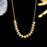 Metal Ball Pendant Stainless Steel Necklace Jewelry Party Accessory