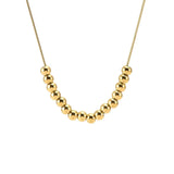 Metal Ball Pendant Stainless Steel Necklace Jewelry Party Accessory