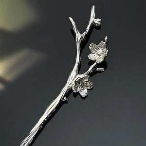 Metal Flower Hairpin Chinese Hair Sticks DIY Hairstyle Accessories