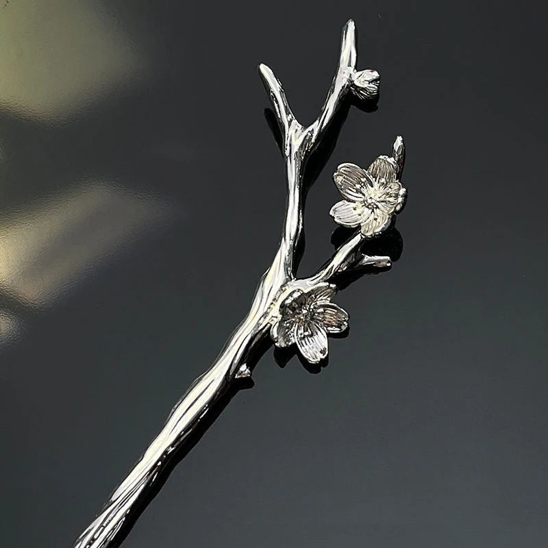 Metal Flower Hairpin Chinese Hair Sticks DIY Hairstyle Accessories