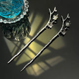 Metal Flower Hairpin Chinese Hair Sticks DIY Hairstyle Accessories