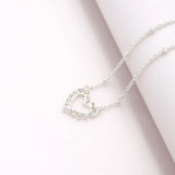 Mother's Heart Crystal Choker Necklace for Women