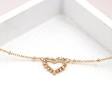 Mother's Heart Crystal Choker Necklace for Women
