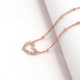 Mother's Heart Crystal Choker Necklace for Women