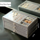 Multi-layer Jewelry Box with Drawer, Desktop Storage, Lipstick Organizer