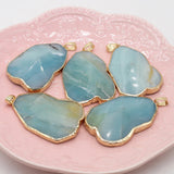 Amazonite Gem Stone Pendant for Jewelry Making DIY Crafts