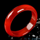 Red Agate Bangle Bracelet Women Jade Jewelry