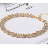 Natural Stone Beads Bracelet Bangle Women Lucky Friendship Couple Charm Jewelry