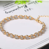 Natural Stone Beads Bracelet Bangle Women Lucky Friendship Couple Charm Jewelry