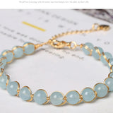 Natural Stone Beads Bracelet Bangle for Women
