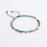 Natural Stone Crystal Beads Bracelets Hand Braided Rope String Jewelry