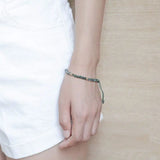 Natural Stone Crystal Beads Bracelets Hand Braided Rope String Jewelry