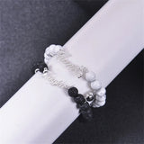 Howlite Beads Bracelet Heart Magnet Couple Bracelets Distance Jewelry
