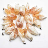 Natural Stone Irregular Pendants Crystal Charms 20pcs/lot