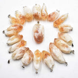 Natural Stone Irregular Pendants Crystal Charms 20pcs/lot