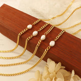 Niche Chain Freshwater Pearl Necklace for Women