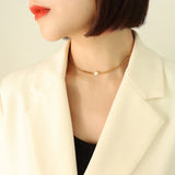 Niche Chain Freshwater Pearl Necklace for Women