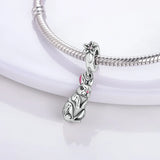 Opal Sun Cat Charm for Jewelry Making
