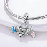 Opal Sun Cat Charm for Jewelry Making