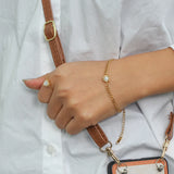Heart Stone Charm Couple Bracelet For Ladies Gift
