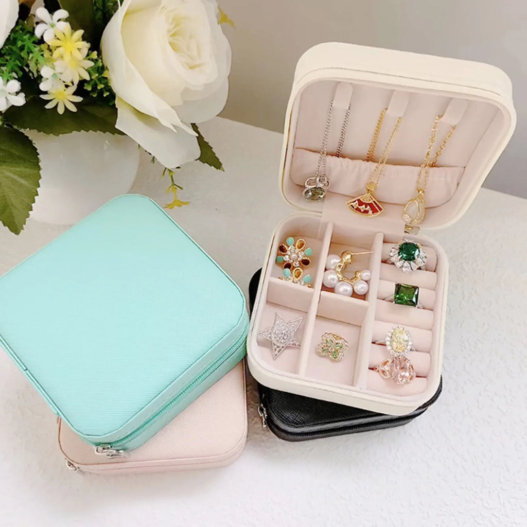 Multicolor Velvet Jewelry Organizer Box