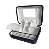PU Leather Earrings Jewelry Storage Necklace Box
