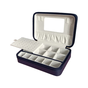PU Leather Earrings Jewelry Storage Necklace Box