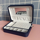 PU Leather Earrings Jewelry Storage Necklace Box