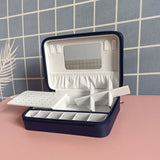 PU Leather Earrings Jewelry Storage Necklace Box
