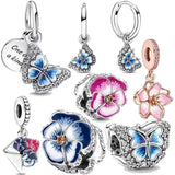 Padlock & Key Charm for 925 Silver Bracelet - Women's Fine Jewelry Gift