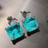 Paraiba Tourmaline 925 Sterling Silver Earring for Women