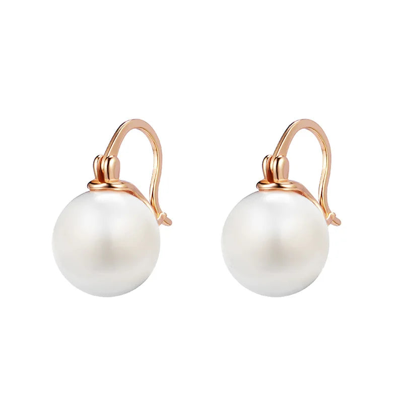Pearl Stud Earrings 925 Sterling Silver Wedding Party Gift
