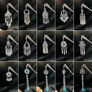 Hollow Flower Tassel Hairpin Ethnic Style All-match Jewelry Gift