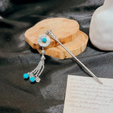 Hollow Flower Tassel Hairpin Ethnic Style All-match Jewelry Gift