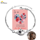 Personalized Heart Shape Projection Bracelet