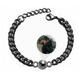 Personalized Couple Photo Projection Bracelets Family Gift Memorial Jewelry