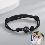 Custom Circle Photo Projection Bracelets Family Gift, Couple Memorial Jewelry