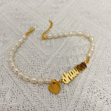 Name Bracelet Freshwater Pearls Women Jewelry Gift