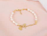 Name Bracelet Freshwater Pearls Women Jewelry Gift
