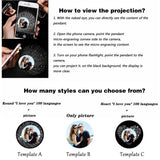 Personalized Photo Projection Bracelet with Greeting Cards
