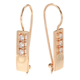 Zircon Earrings 585 Rose Bling String Earrings European Wedding Jewelry