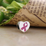 Pink Hope Pendant Charm 925 Silver DIY Jewelry
