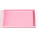 Pink Velvet Jewelry Display Case Earring Storage Organizer Box