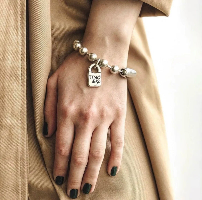 925 Silver String Bracelet with Charm